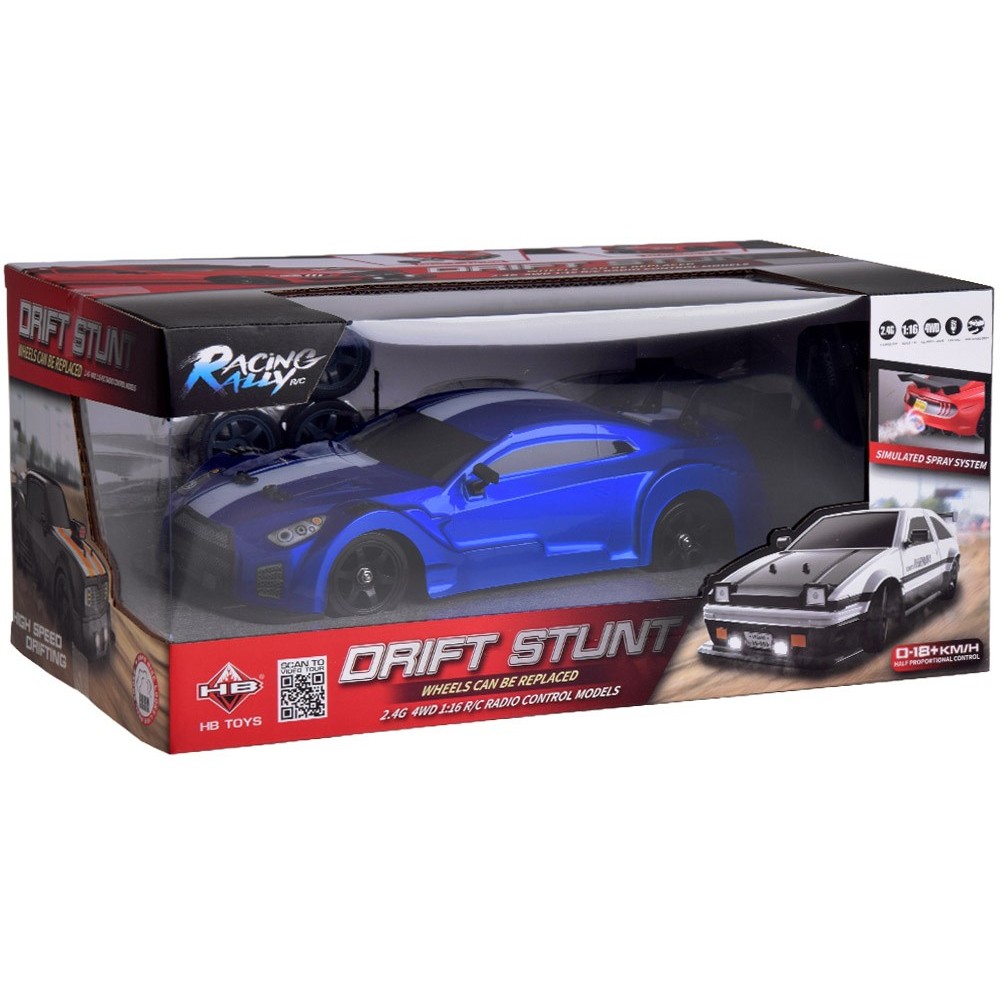 JOKO RC Rýchle Auto s Driftom, Dymový Efekt, rýchlosť 18km/h, dosah 50 m na diaľkové ovládanie, modré