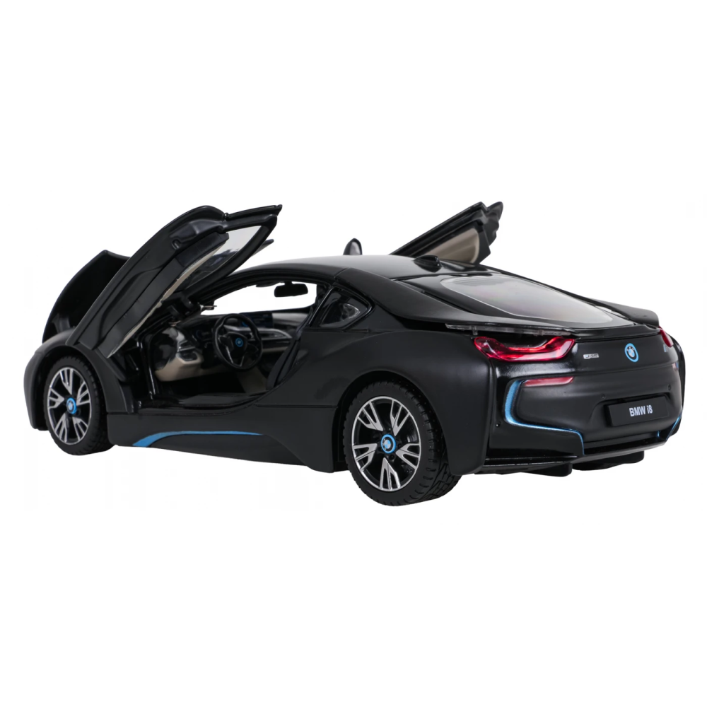 Rastar Kovový Model Auto BMW i8 1:24, otváracia kapota, otváracie dvere, čierne