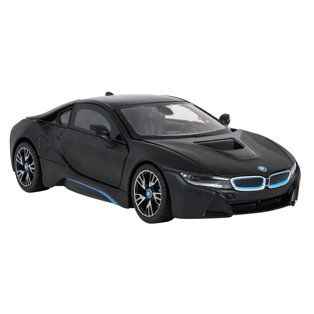 Rastar Kovový Model Auto BMW i8 1:24, otváracia kapota, otváracie dvere, čierne