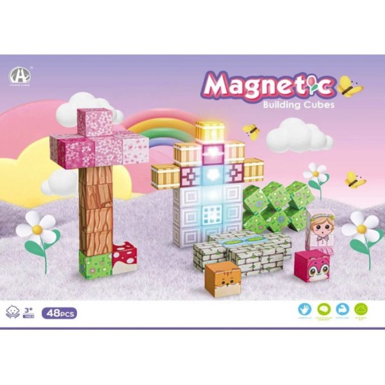 JOKO Sada Magnetických kociek 3D so Sveltom 48ks