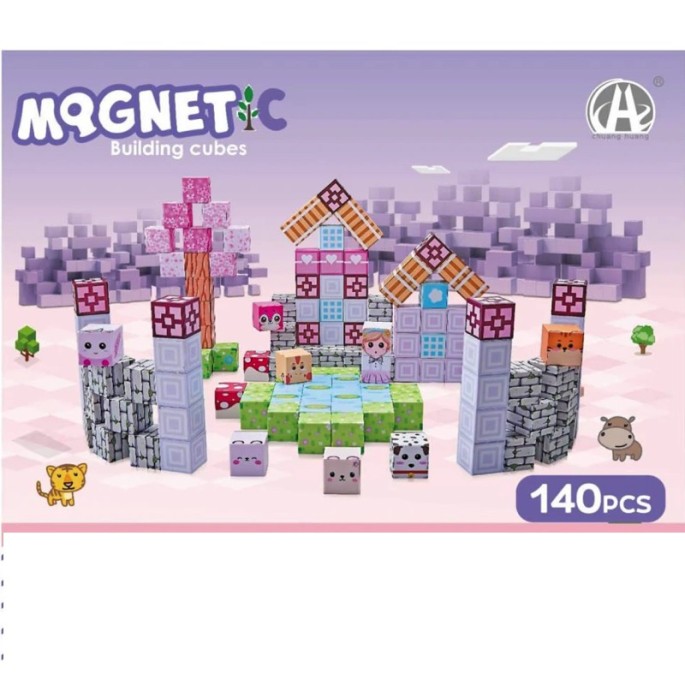 JOKO Sada Magnetická Stavebnica 3D kocky 140ks