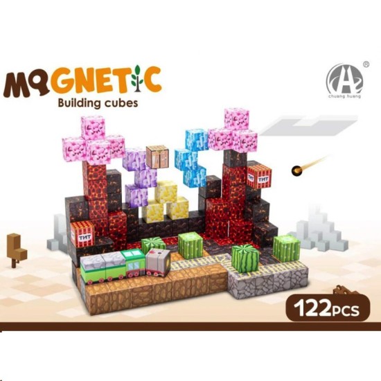 JOKO Sada Magnetická stavebnica 3D kocky 122ks