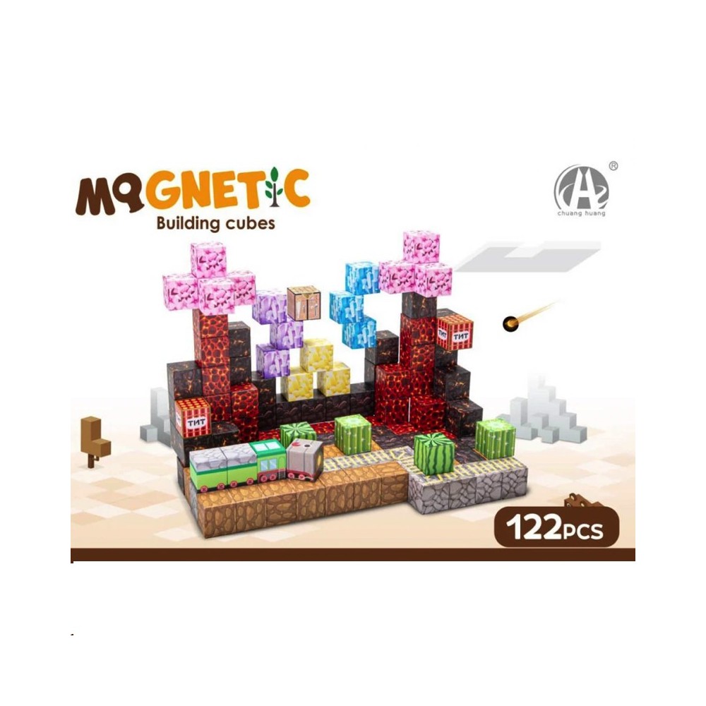 JOKO Sada Magnetická stavebnica 3D kocky 122ks