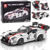 Reobrix Technická Stavebnica Auto Super sports WHITE VIPER spoiler 419ks