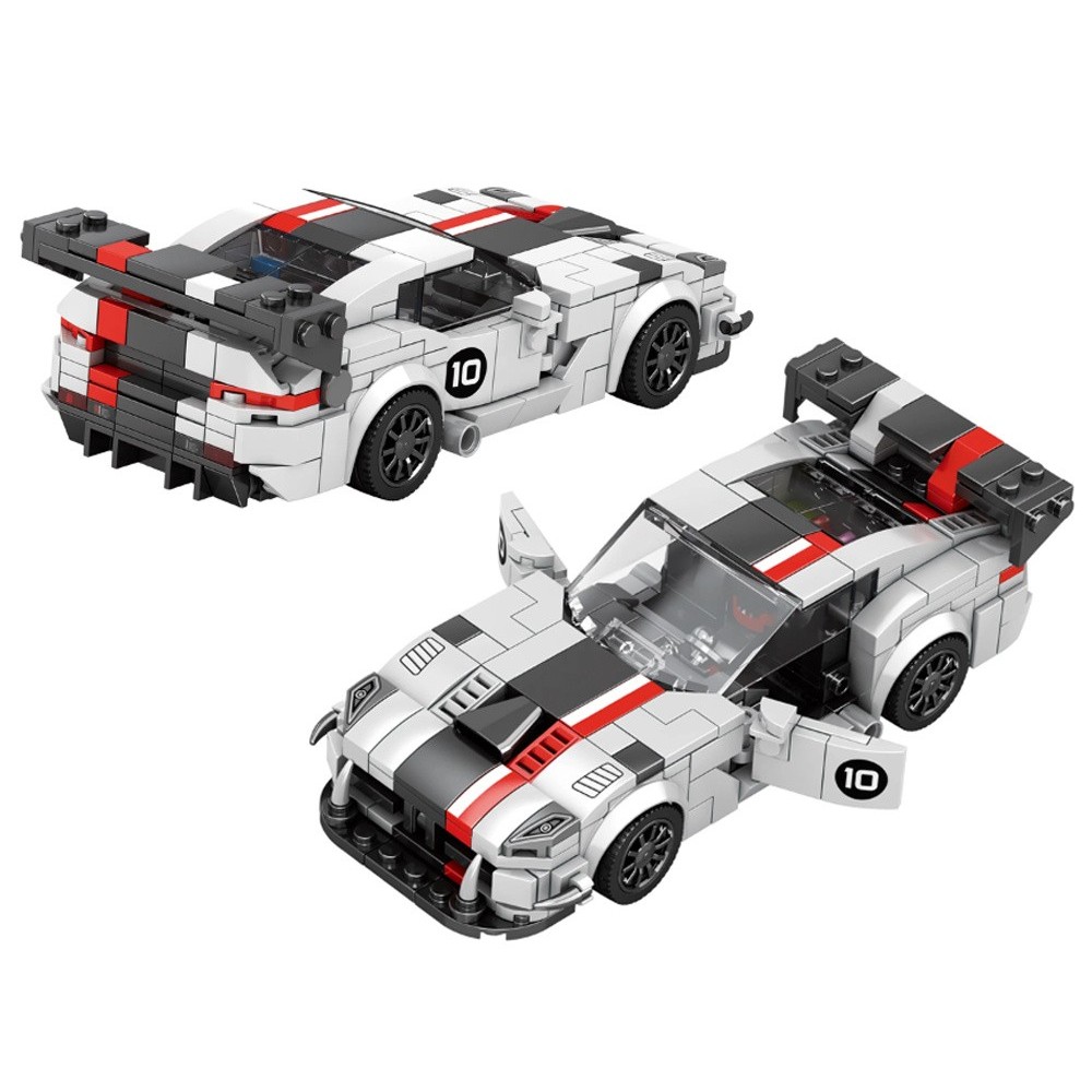 Reobrix Technická Stavebnica Auto Super sports WHITE VIPER spoiler 419ks