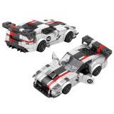 Reobrix Technická Stavebnica Auto Super sports WHITE VIPER spoiler 419ks