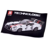 Reobrix Technická Stavebnica Auto Super sports WHITE VIPER spoiler 419ks