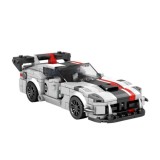 Reobrix Technická Stavebnica Auto Super sports WHITE VIPER spoiler 419ks