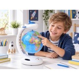 JOKO Detský Nočná LED Lampa Glóbus 4v1, Bluetooth Reproduktor, otáčanie 360°, Detský budík, nabíjačka USB
