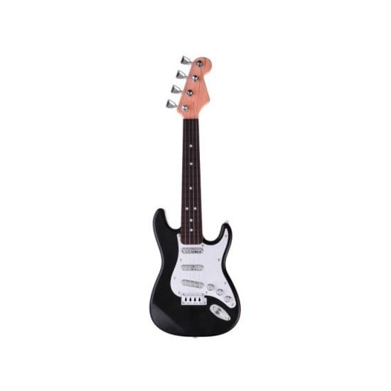 JOKO Detská Elektrická Gitara 44cm s kovovými strunami a zvukmi na batérie, čierna