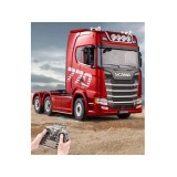 HUINA RC Kamión Scania 770 S V8 1501 na diaľkové ovládanie s Originálnou Licenciou, so svetlom a zvukom, červený