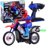 JOKO RC Veľká Motorka Cross s DYMOM na diaľkové ovládanie 35cm, so svetlom a zvukom