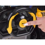 JOKO MOTOR Buldozéra Autodielňa Automechanika s volantom, Efekt Dymu, so svetlom a zvukom, žltý