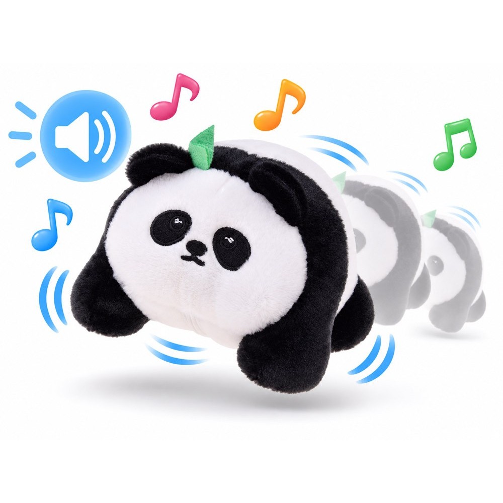 JOKO Interaktívna Panda na batérie - 30 melódíí, Nahráva Hlas, vibruje a skáče