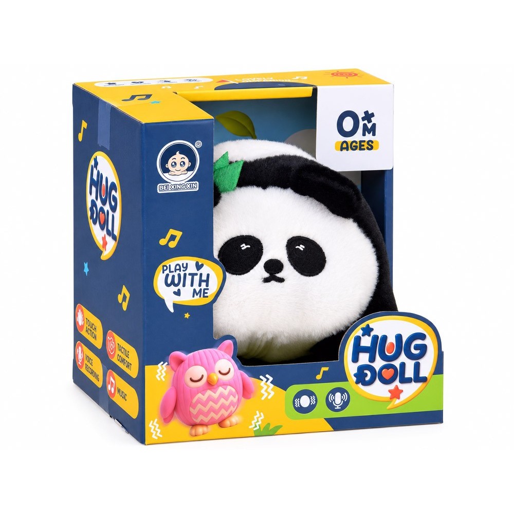 JOKO Interaktívna Panda na batérie - 30 melódíí, Nahráva Hlas, vibruje a skáče