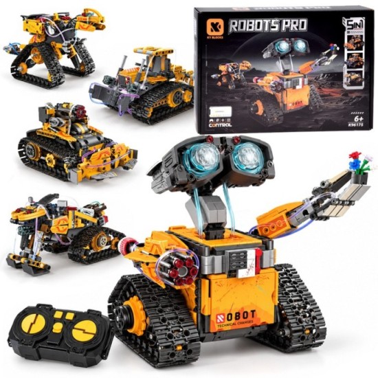 JOKO Technická Stavebnica 5v1 SPACE MACHINES PRO na diaľkové ovládanie, Robot, Dinosaurus, Motorka