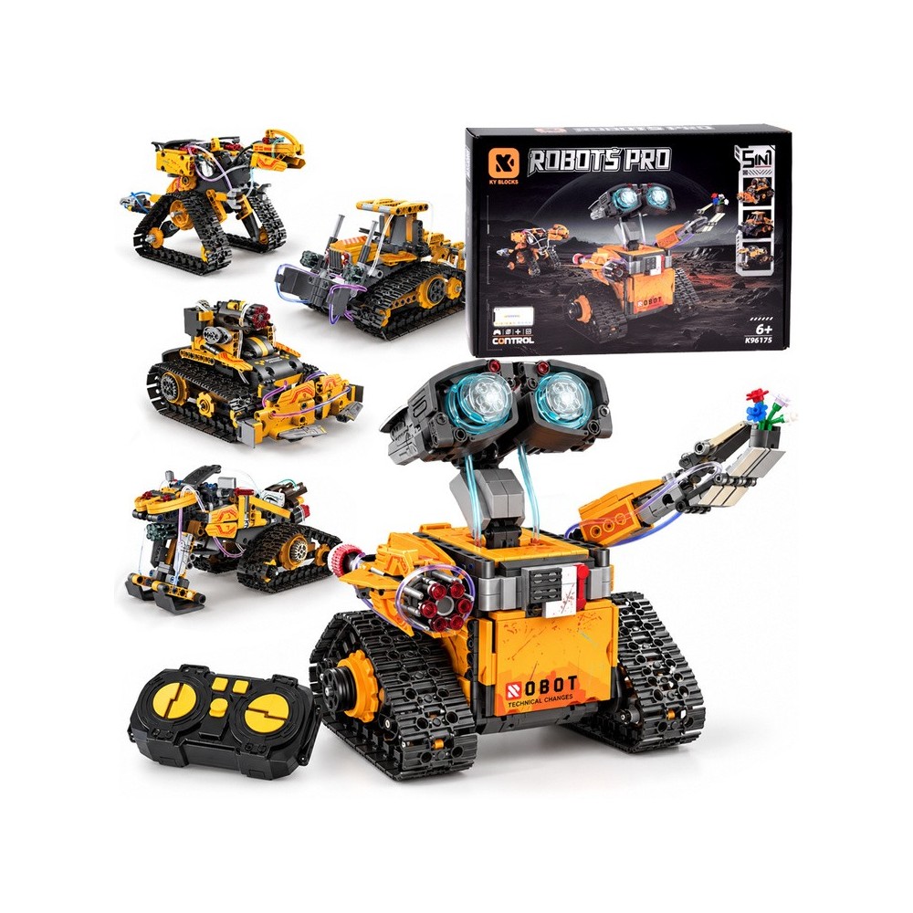 JOKO Technická Stavebnica 5v1 SPACE MACHINES PRO na diaľkové ovládanie, Robot, Dinosaurus, Motorka
