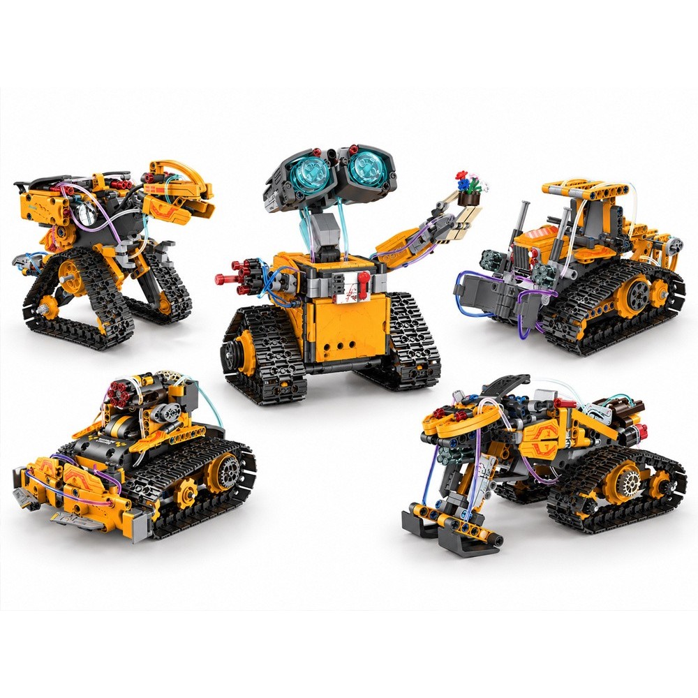JOKO Technická Stavebnica 5v1 SPACE MACHINES PRO na diaľkové ovládanie, Robot, Dinosaurus, Motorka