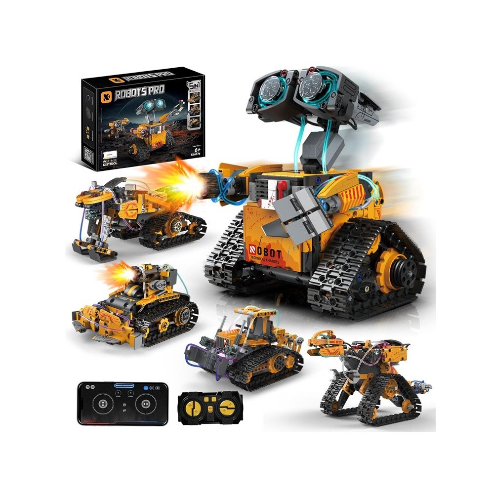 JOKO Technická Stavebnica 5v1 SPACE MACHINES PRO na diaľkové ovládanie, Robot, Dinosaurus, Motorka