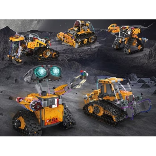 JOKO Technická Stavebnica 5v1 SPACE MACHINES PRO na diaľkové ovládanie, Robot, Dinosaurus, Motorka
