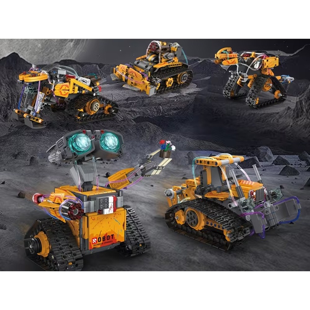 JOKO Technická Stavebnica 5v1 SPACE MACHINES PRO na diaľkové ovládanie, Robot, Dinosaurus, Motorka