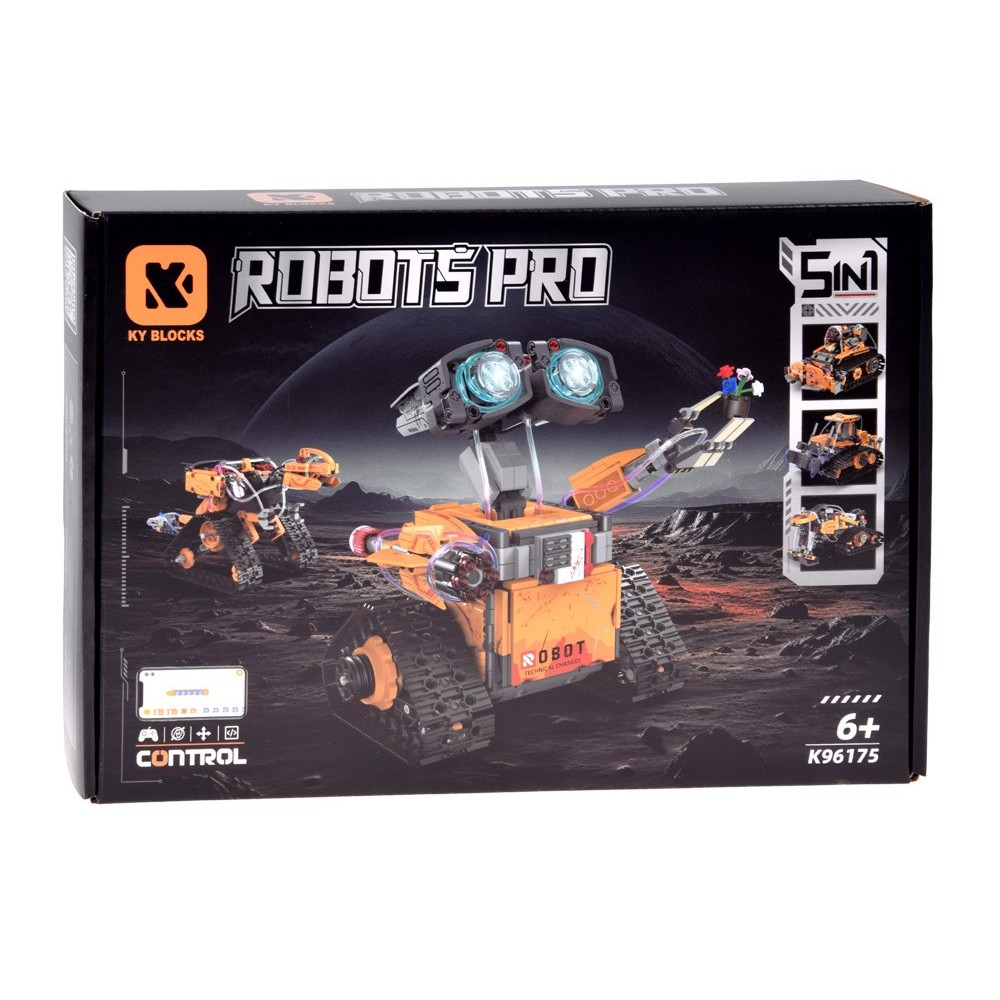 JOKO Technická Stavebnica 5v1 SPACE MACHINES PRO na diaľkové ovládanie, Robot, Dinosaurus, Motorka