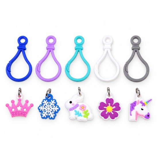 JOKO Sada Gumičky Loom Band na výrobu náramkov, náhrdelníkov 1800+ púzdro + korálky + prívesky