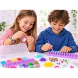 JOKO Sada Gumičky Loom Band na výrobu náramkov, náhrdelníkov 1800+ púzdro + korálky + prívesky