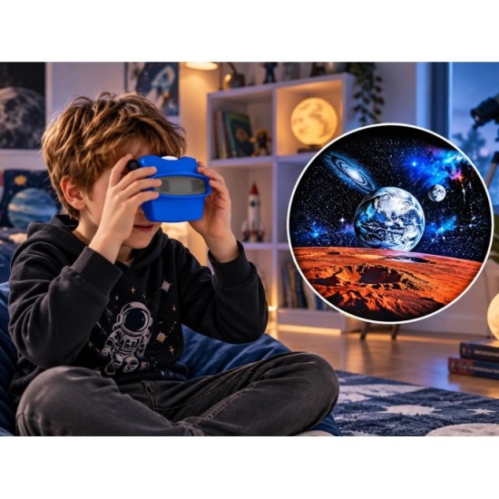 JOKO 3D Okuliare Vesmír Stereoskop, modrý