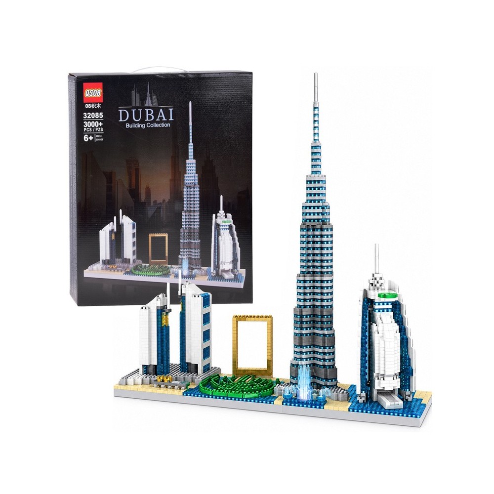 JOKO Technická stavebnica Stavebnica Dubajské mrakodrapy, slávne budovy sveta, viac ako 3000 ks, Burj Khalifa Tower