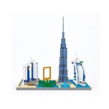 JOKO Technická stavebnica Stavebnica Dubajské mrakodrapy, slávne budovy sveta, viac ako 3000 ks, Burj Khalifa Tower