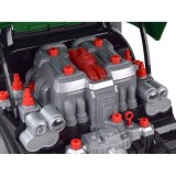 JOKO MOTOR Traktora Autodielňa Automechanika s volantom, Efekt DYMU z výfuku, so svetlom a zvukom, zelený