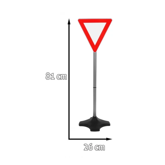 JOKO Dopravná SADA 2v1 Semafór pre deti so zvukom a svetlom 72cm + dopravné značky 5ks 80cm