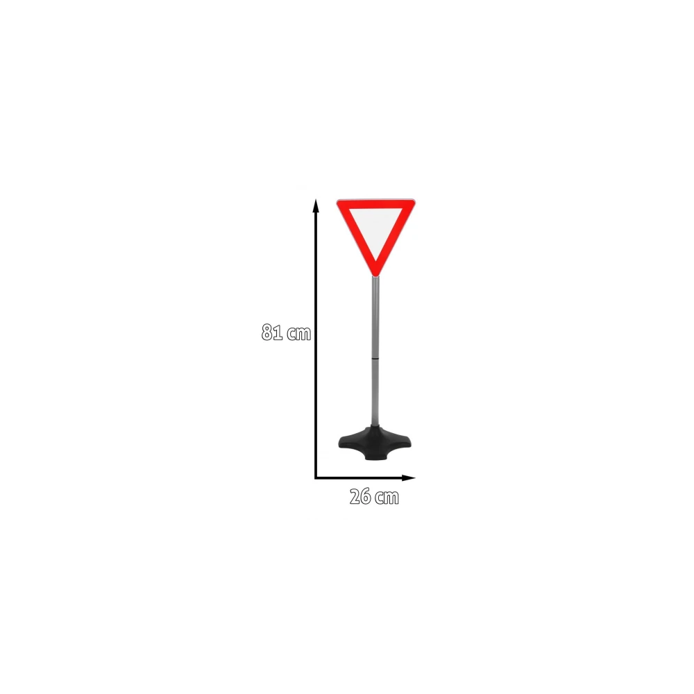 JOKO Dopravná SADA 2v1 Semafór pre deti so zvukom a svetlom 72cm + dopravné značky 5ks 80cm