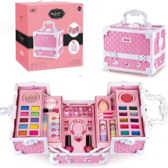 JOKO Detský Kozmetický Kufrík, Make Up sada, ružový