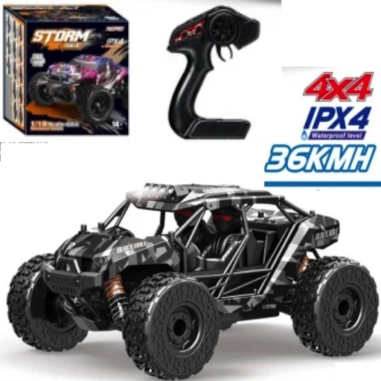 JOKO RC Auto MONSTER 4x4, rýchlosť 36km, na diaľkové ovládanie, čierne
