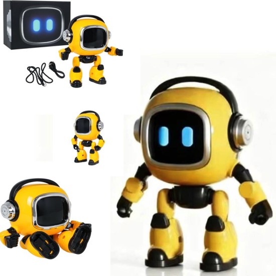 JOKO RC Inteligentný AI robot na učenie a konverzáciu, slovenský jazyk + 37 jazykov, LED svetlo, Reproduktor, Budík, žltý