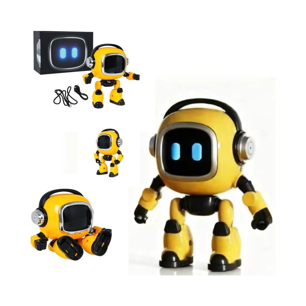 JOKO RC Inteligentný AI robot na učenie a konverzáciu, slovenský jazyk + 37 jazykov, LED svetlo, Reproduktor, Budík, žltý