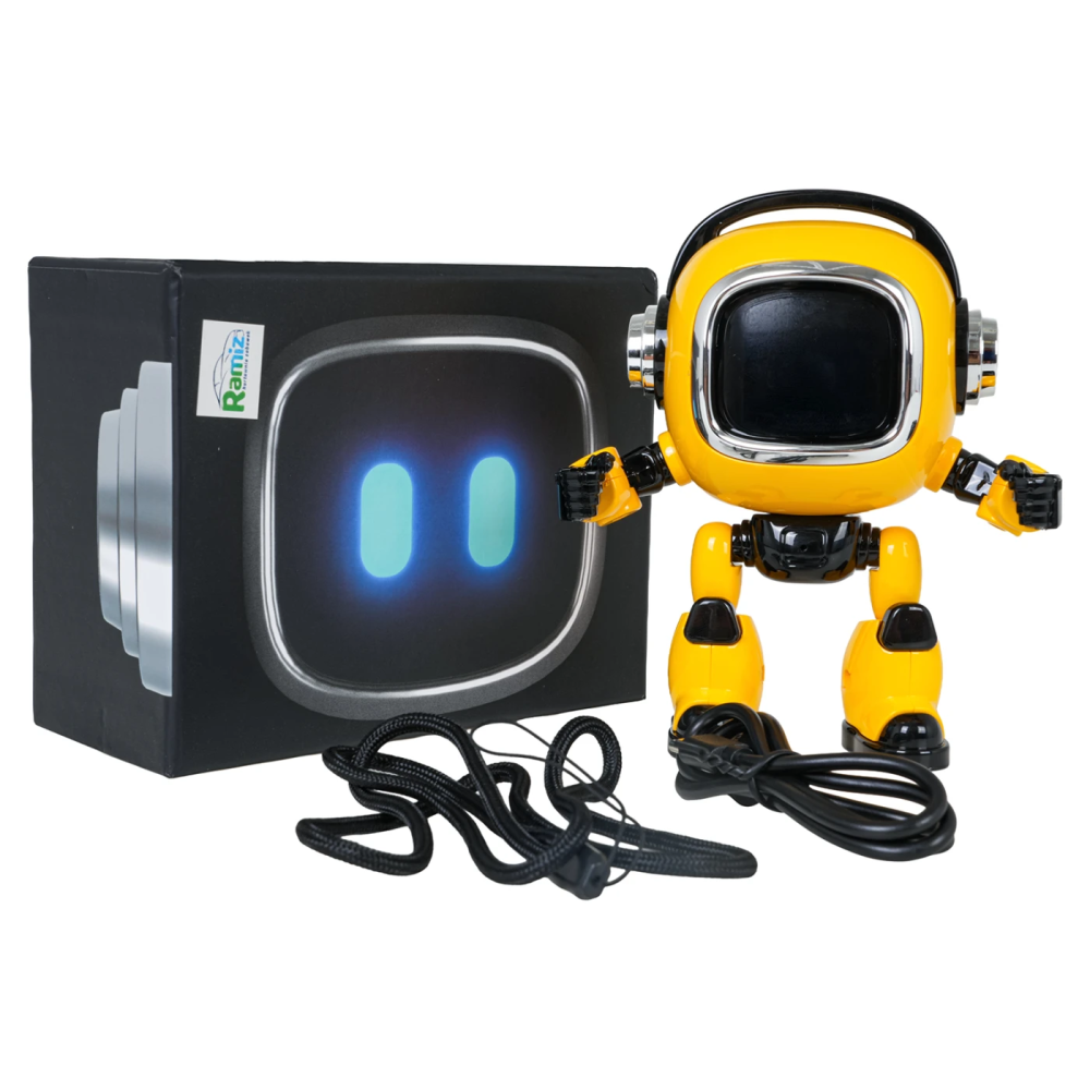JOKO RC Inteligentný AI robot na učenie a konverzáciu, slovenský jazyk + 37 jazykov, LED svetlo, Reproduktor, Budík, žltý