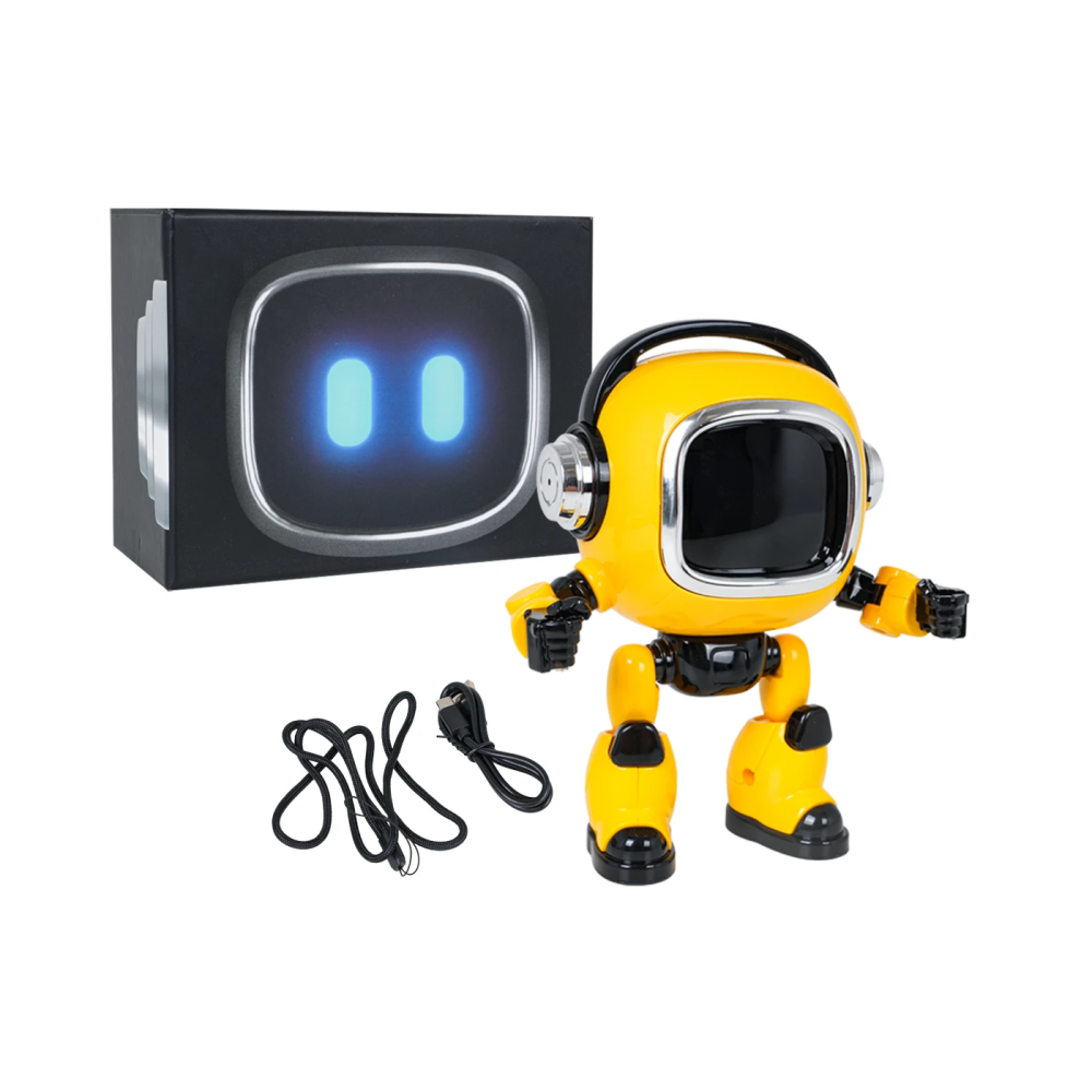 JOKO RC Inteligentný AI robot na učenie a konverzáciu, slovenský jazyk + 37 jazykov, LED svetlo, Reproduktor, Budík, žltý