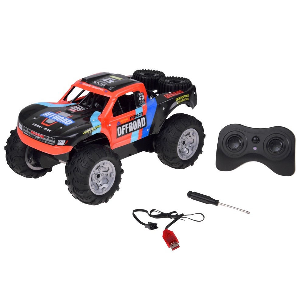 JOKO RC Auto Obojživelník 4x4, jazdí aj po vode na diaľkové ovládanie, červené