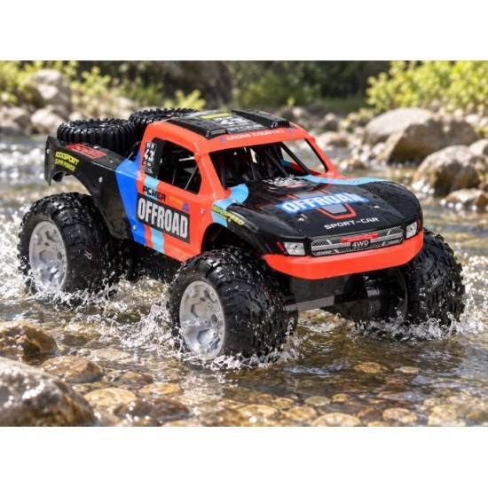 JOKO RC Auto Obojživelník 4x4, jazdí aj po vode na diaľkové ovládanie, červené