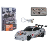 JOKO RC Kovové Driftovacie autíčko TOP SPEED 1:64, so svetlom, sivé