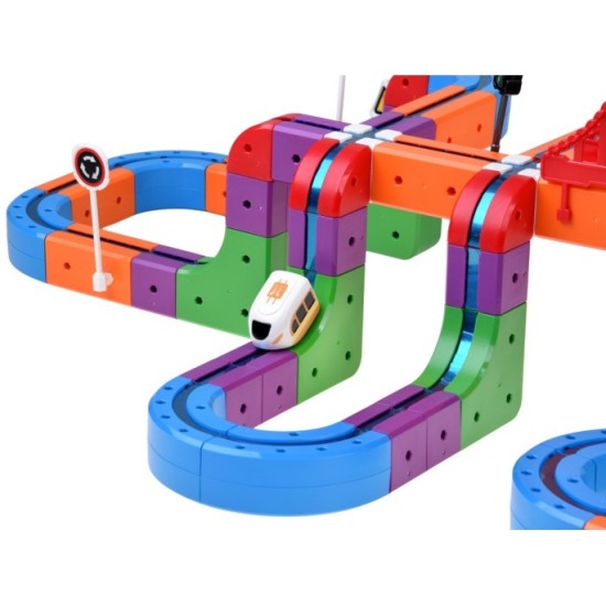 JOKO Magnetická Vlaková súprava, dráha 114ks, USB nabíjačka