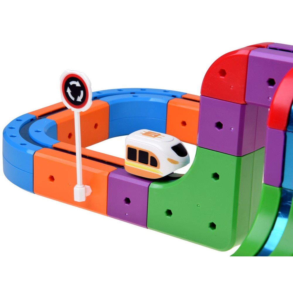 JOKO Magnetická Vlaková súprava, dráha 114ks, USB nabíjačka