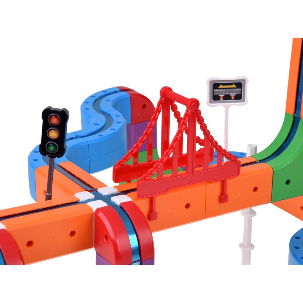 JOKO Magnetická Vlaková súprava, dráha 114ks, USB nabíjačka