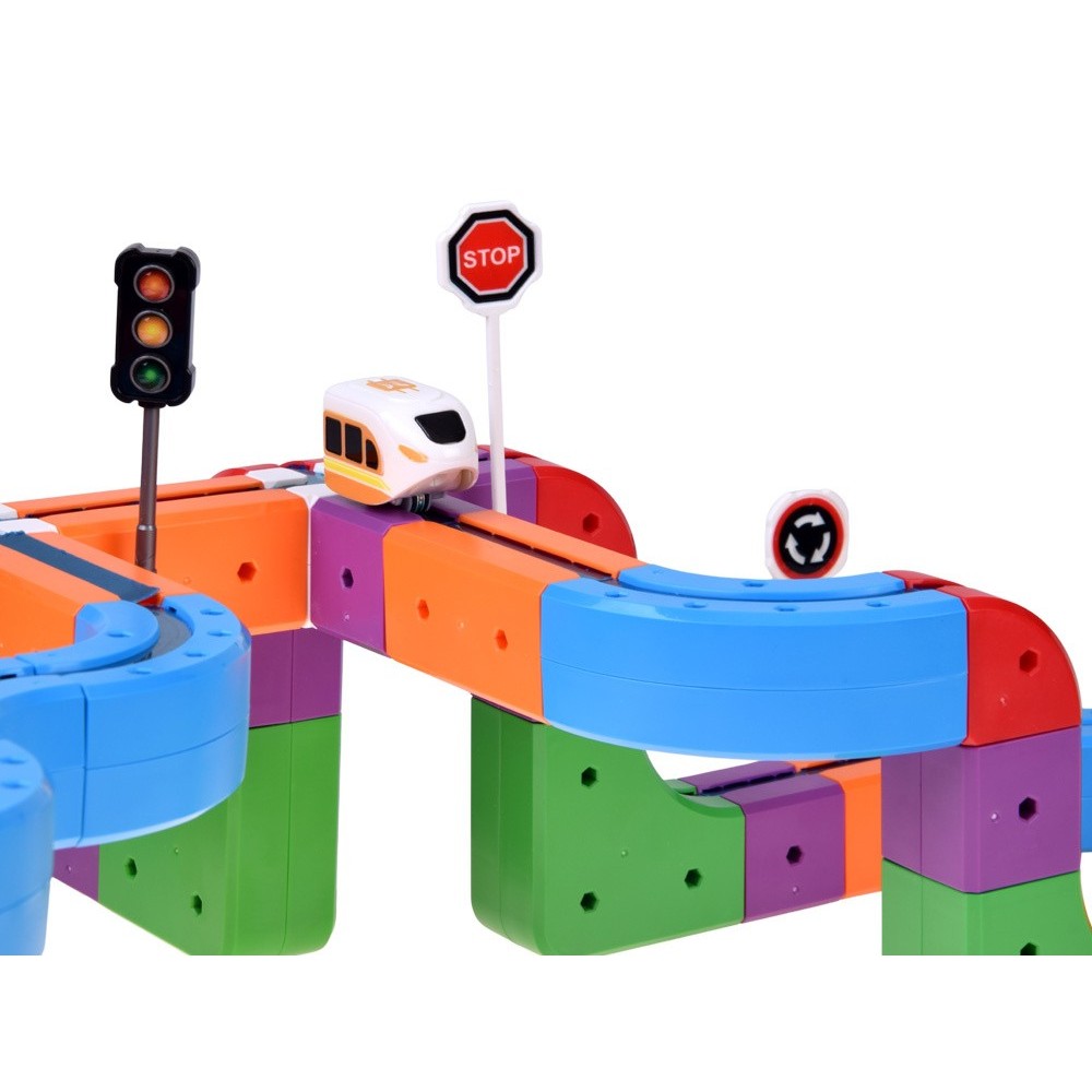 JOKO Magnetická Vlaková súprava, dráha 114ks, USB nabíjačka