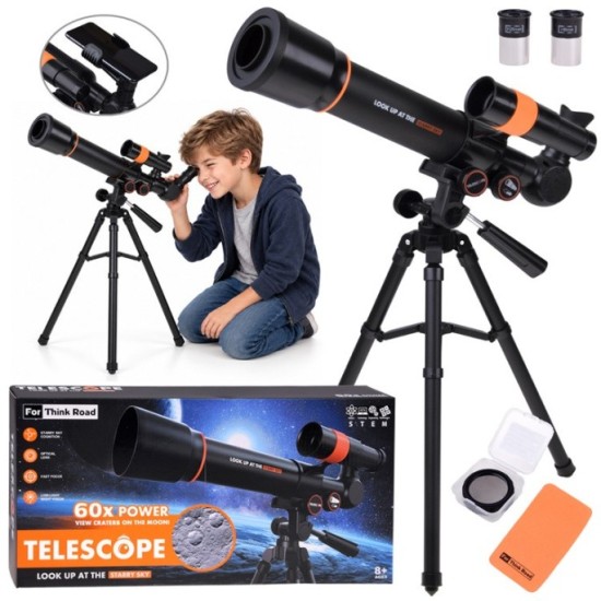 Astronomical telescope for children + metal tripod 18x 60x LUNETA ZA6300