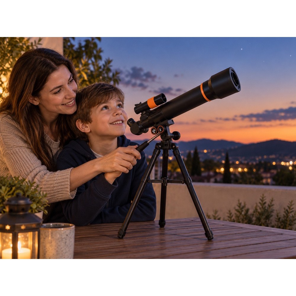 Astronomical telescope for children + metal tripod 18x 60x LUNETA ZA6300