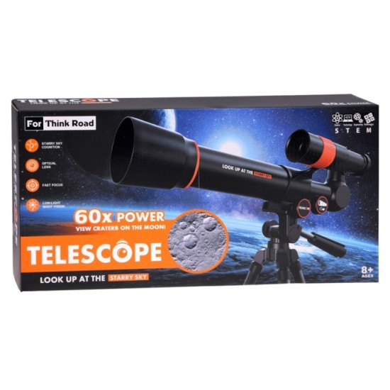 Astronomical telescope for children + metal tripod 18x 60x LUNETA ZA6300
